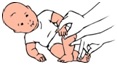 vježbe za bebe - koso posjedanje