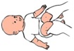 vježbe za bebe - položaj na leđima