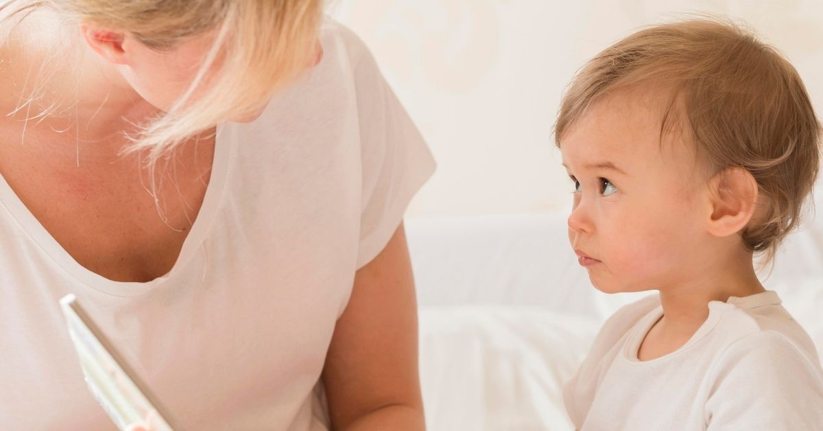 early brain development, mom reads to child