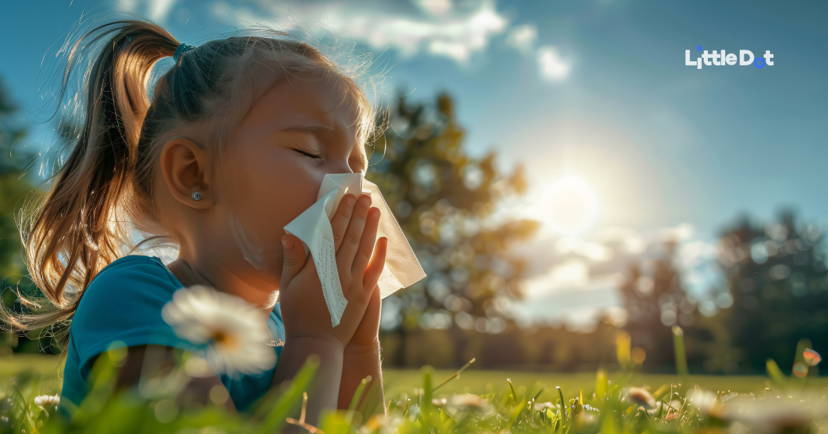 Djevojčica ima problema s alergijama